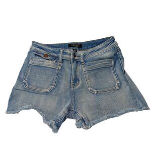 Judy Blue Patch Pocket Frayed Short (150070) Size M